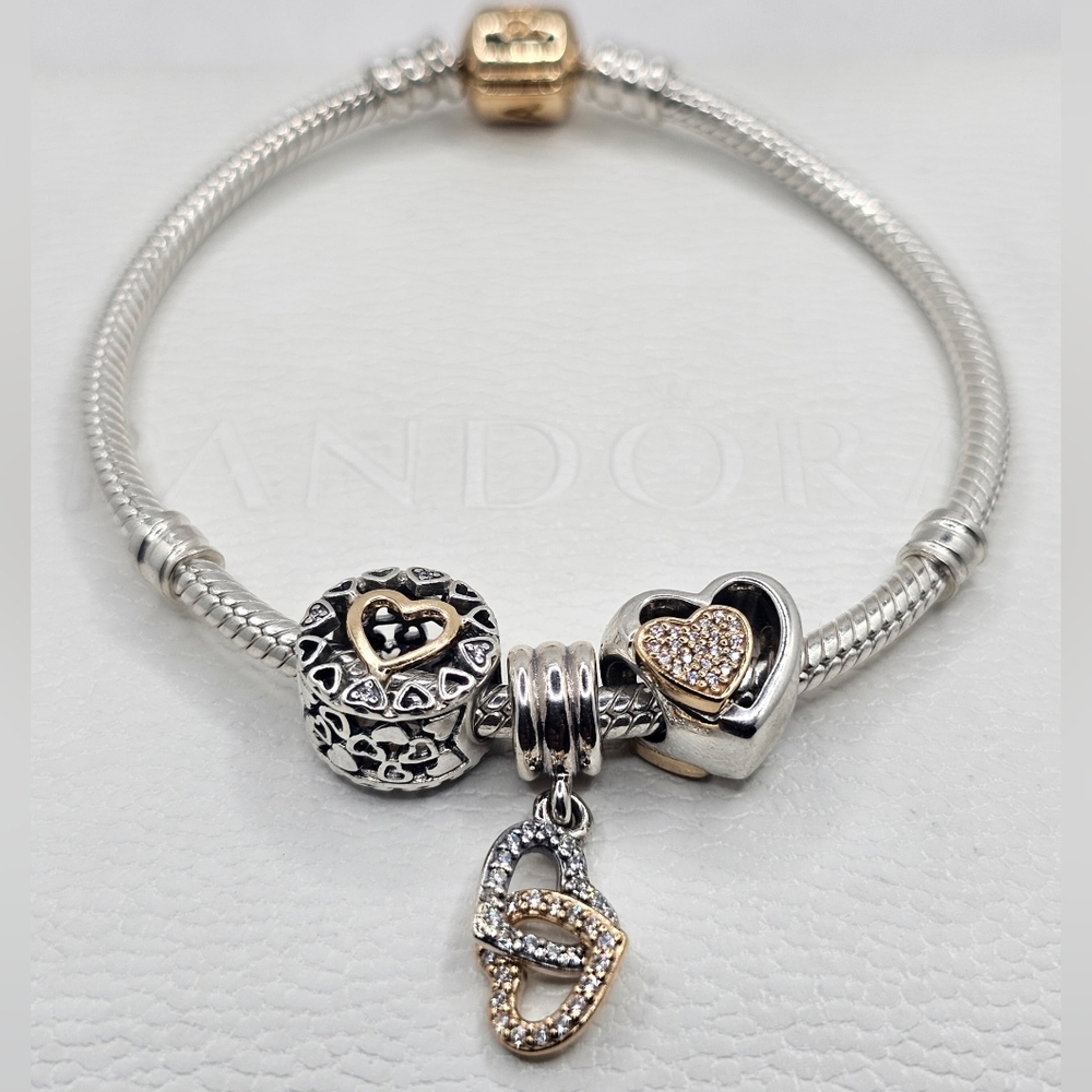 ❤️ 4pc Authentic Pandora LOVE BRACELET GIFT 🎁 SET